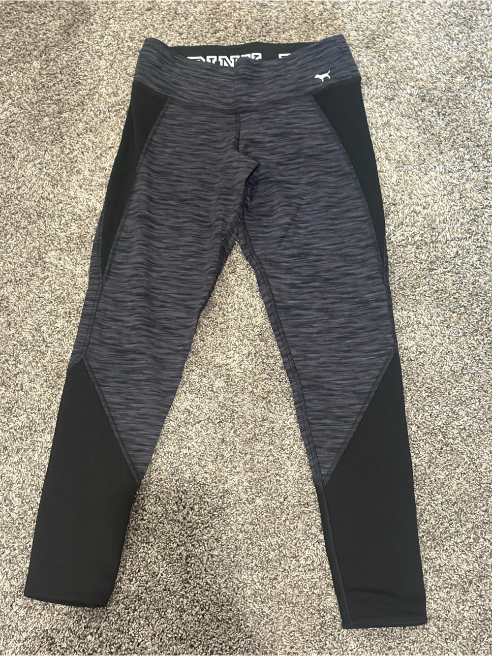 PINK Victoria's Secret Women’s Leggings Black and Grey